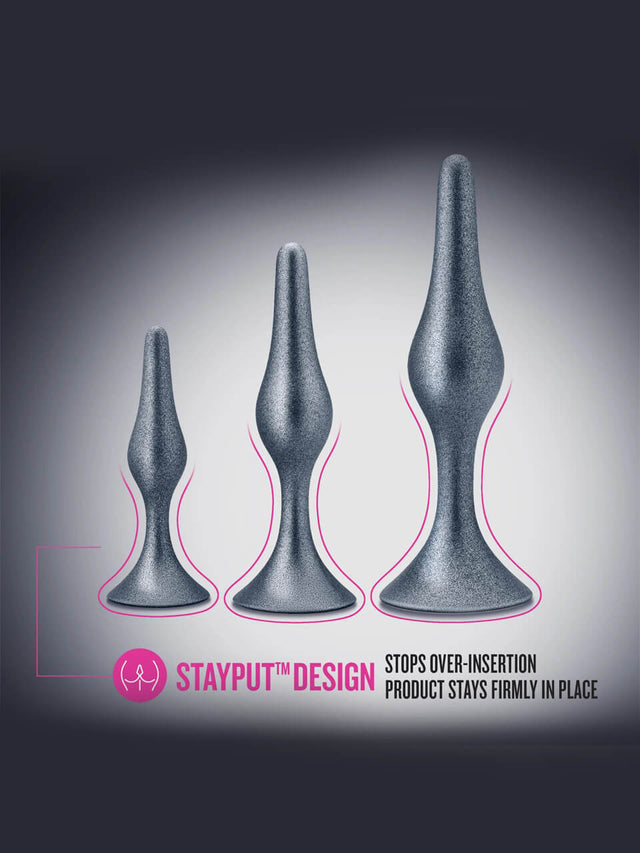 Anal Adventures Matrix Genesis Plug Kit Stellar Silver