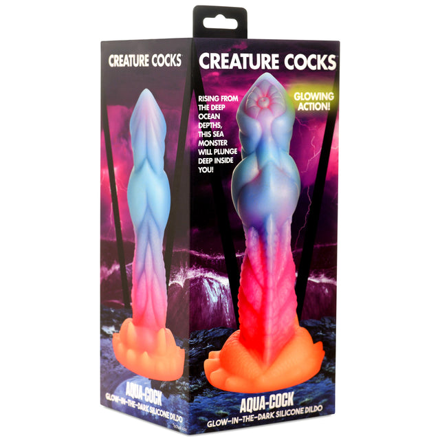 Aqua-cock Glow-in-the-dark 7.5" Dildo