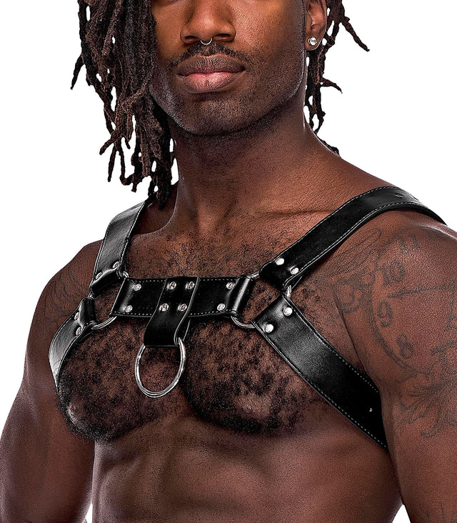 Aries Leather Harness Black