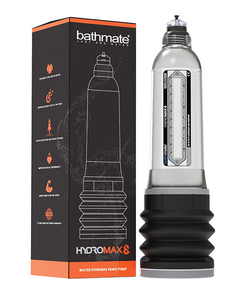 Bathmate Hydromax8 Water Powered Penis Pump Clear