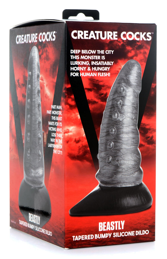 Beastly Tapered Bumpy & Girthy 8" Dildo