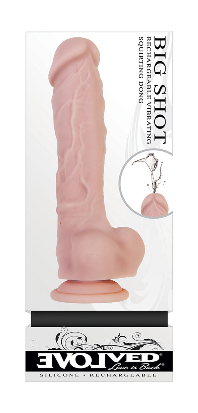 Big Shot Vibrating & Squirting Dildo Beige