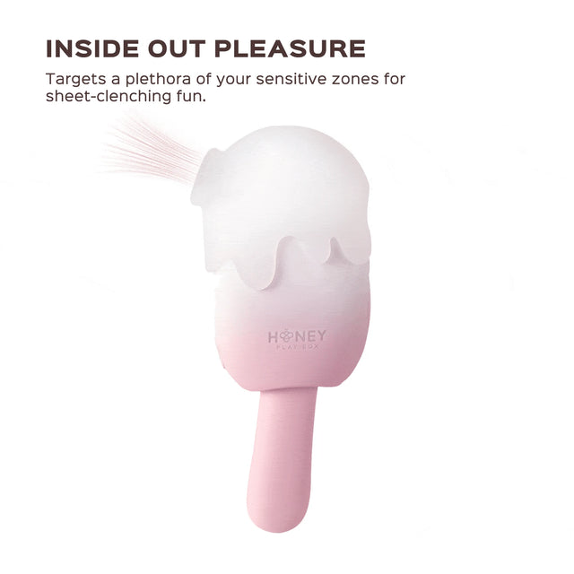 Bite Me Sucking, Tapping & Vibrating Cream Pop Vibrator