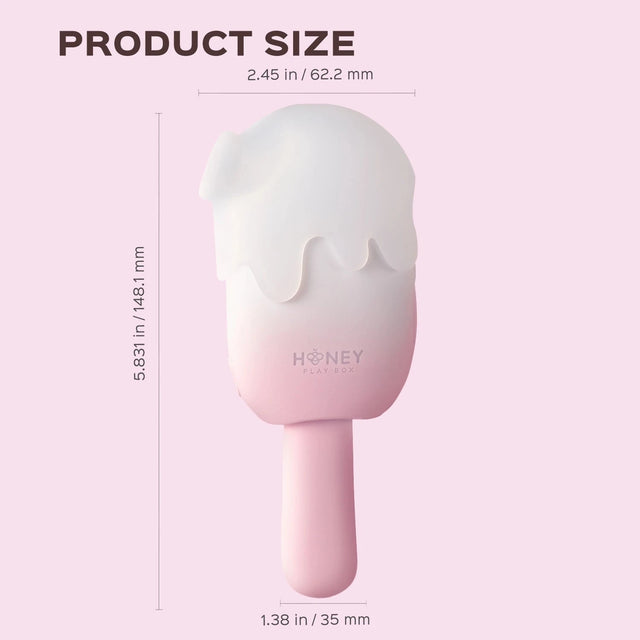 Bite Me Sucking, Tapping & Vibrating Cream Pop Vibrator