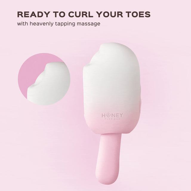 Bite Me Sucking, Tapping & Vibrating Cream Pop Vibrator