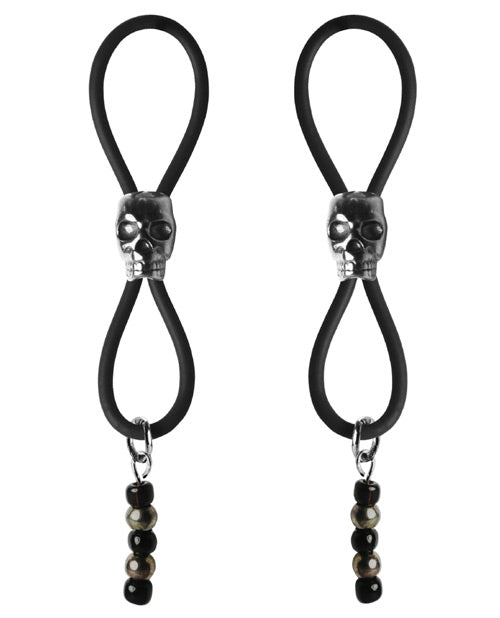 Black Skull Slider Nipple Halos