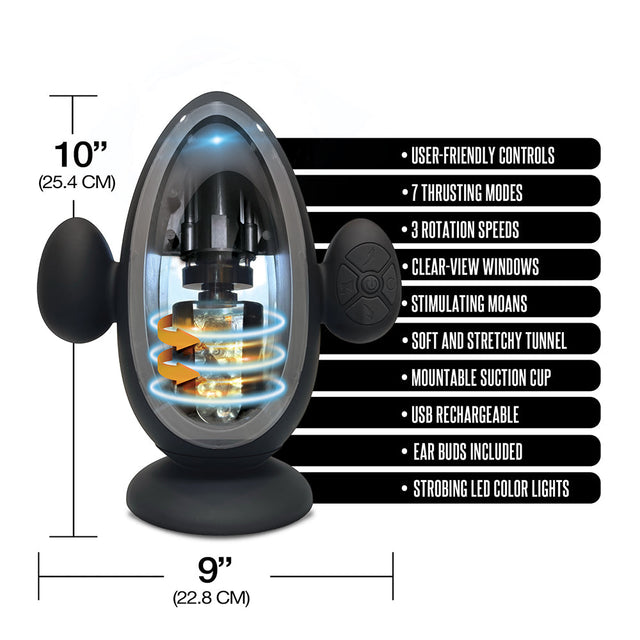 Blast Off Automatic Thrusting and Vibrating Stroker