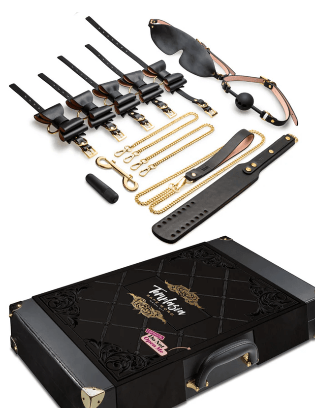 Blush Temptasia Safe Word Bondage Kit With Suitcase