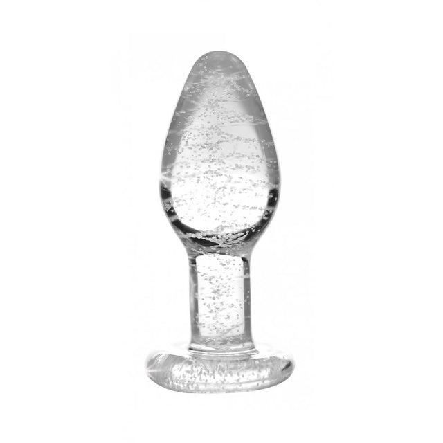 Booty Sparks Glow-in-the-dark Glass Anal Plug Small
