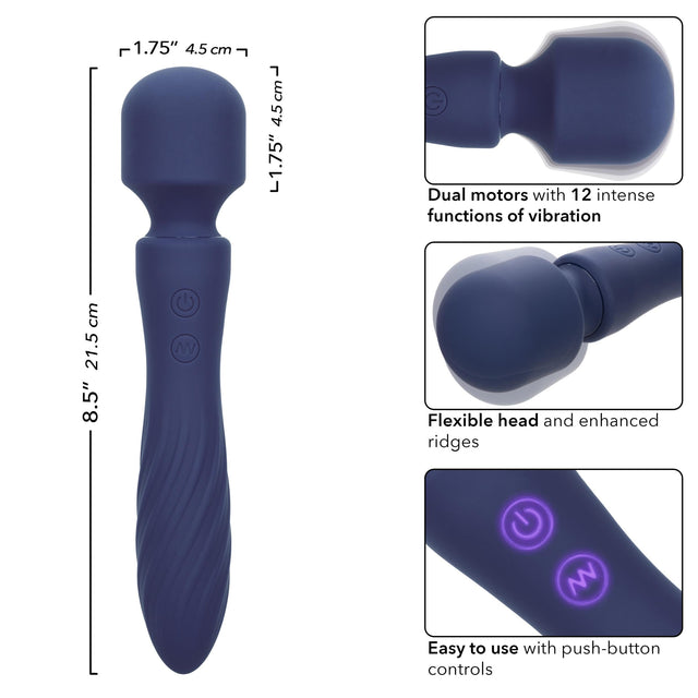 CalExotics Charisma Mystique Wand Vibrator Blue