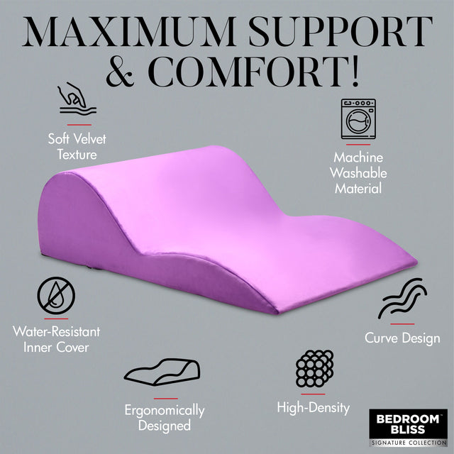 Contoured Love Cushion Position Pillow Purple