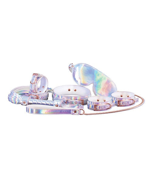 Cosmo Holographic 6-Piece Bondage Set Iridescent