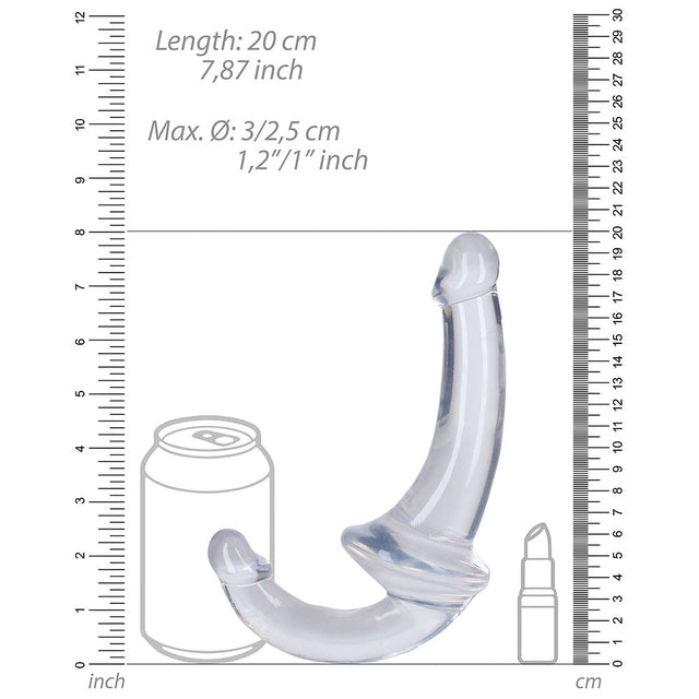 Crystal Clear Strapless Strap-On Dildo