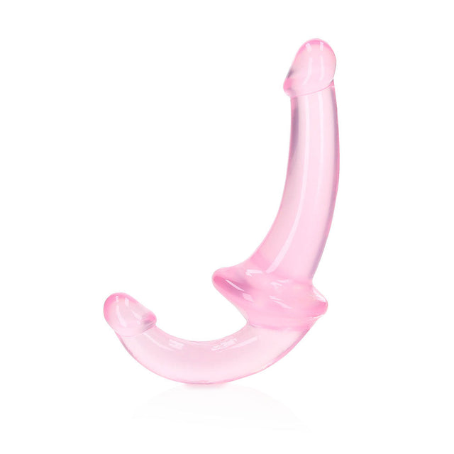 Crystal Clear Strapless Strap-On Dildo Pink