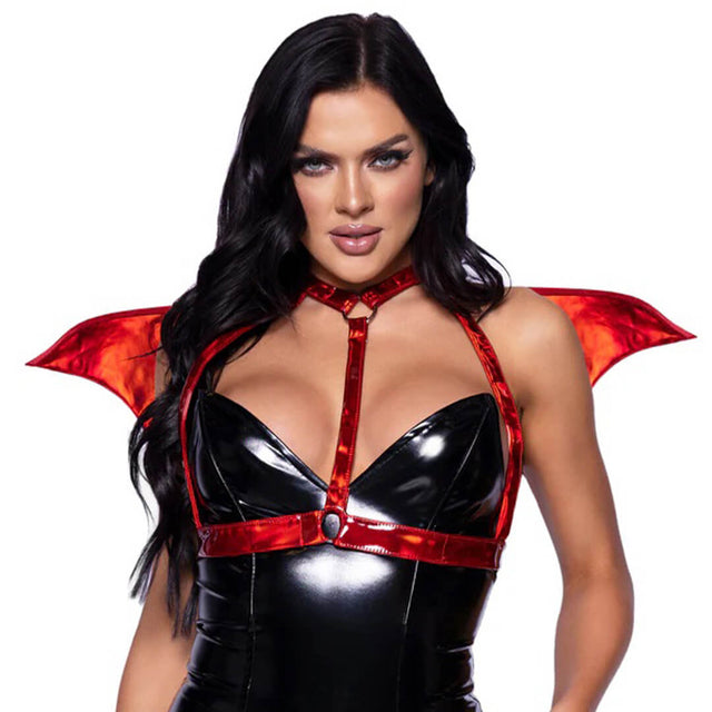 Devil Wing Body Harness Red