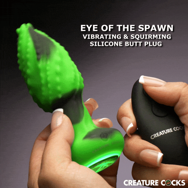 Eye of the Spawn Squirming Butt Plug Green