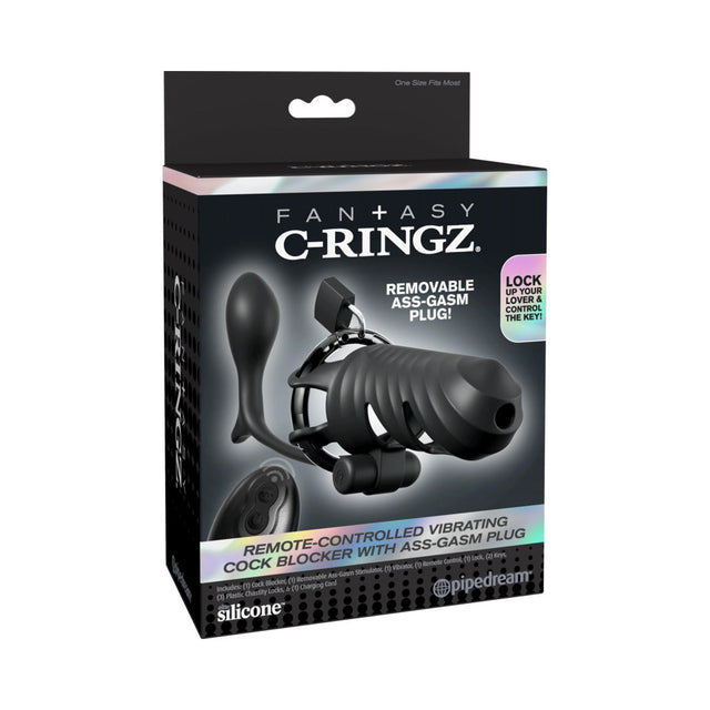Fantasy C-Ringz Remote-Controlled Vibrating Cock Blocker with Ass-Gasm