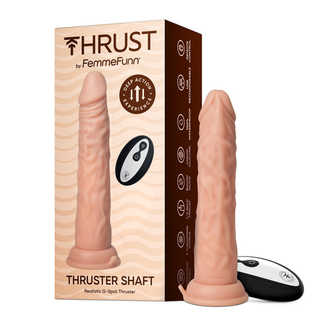 FemmeFunn 8" Thruster Shaft with Remote Nude