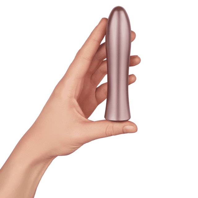 FemmeFunn Bougie Bullet Rechargeable Aluminum Vibrator Rose Gold