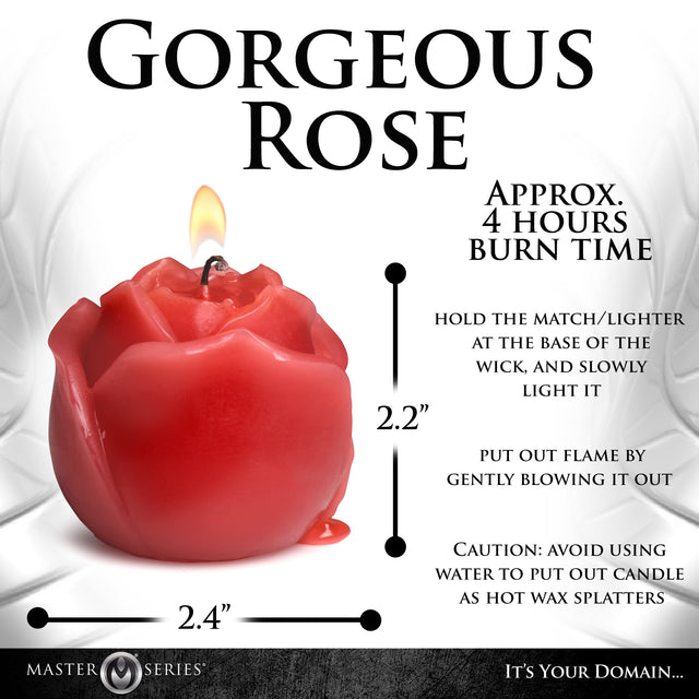 Flaming Rose Drip Massage Oil Candle