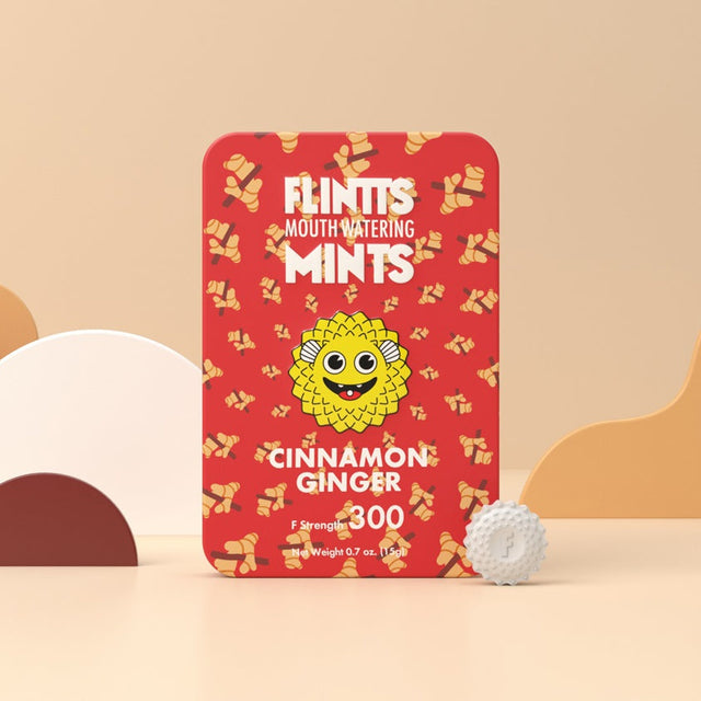 Flintts Mouth Watering Mints Cinnamon Ginger (Ultra Strength - 300) Cinnamon - Strength 300