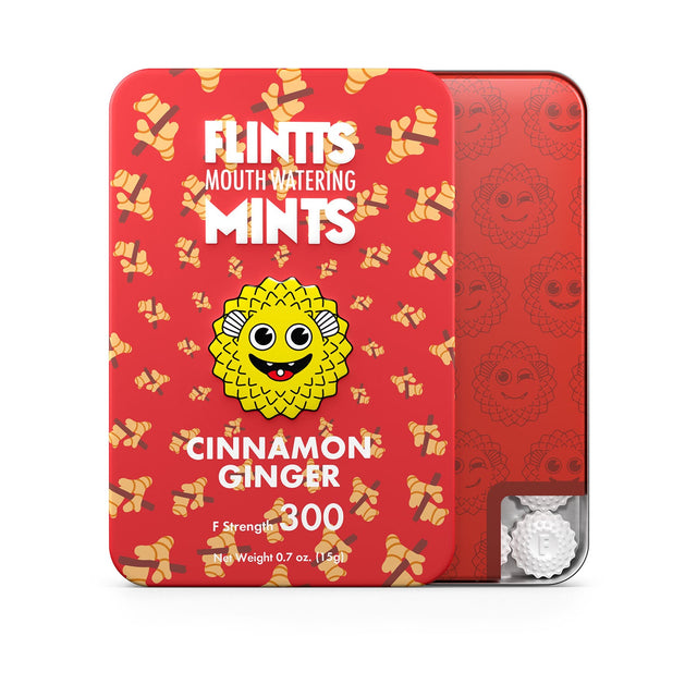 Flintts Mouth Watering Mints Cinnamon Ginger (Ultra Strength - 300) Cinnamon - Strength 300