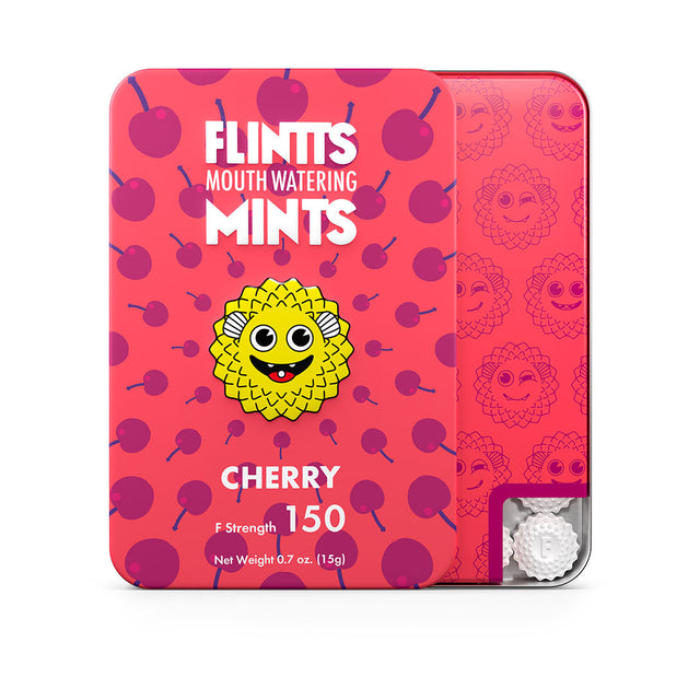 Flintts Mouth Watering Mints (Mild) Cherry - Strength 150