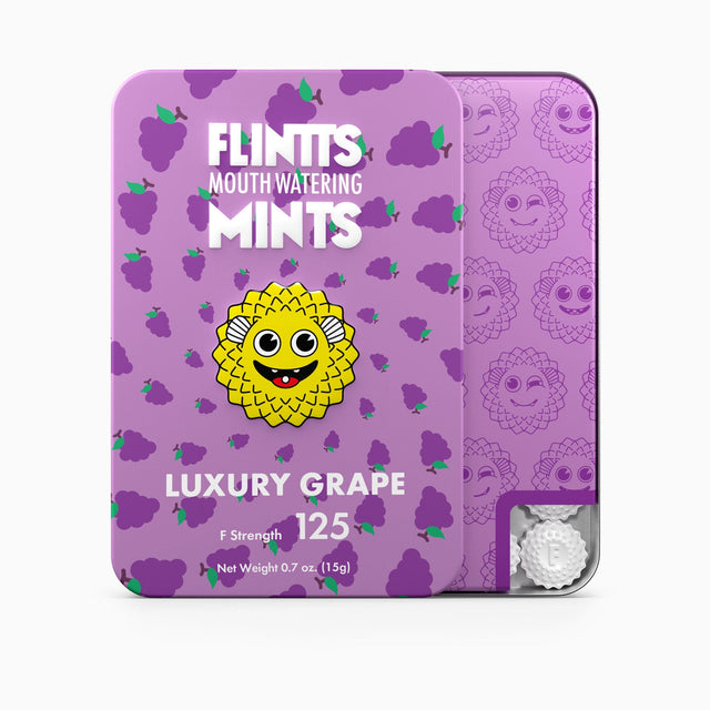 Flintts Mouth Watering Mints (Mild) Luxury Grape - Strength 125
