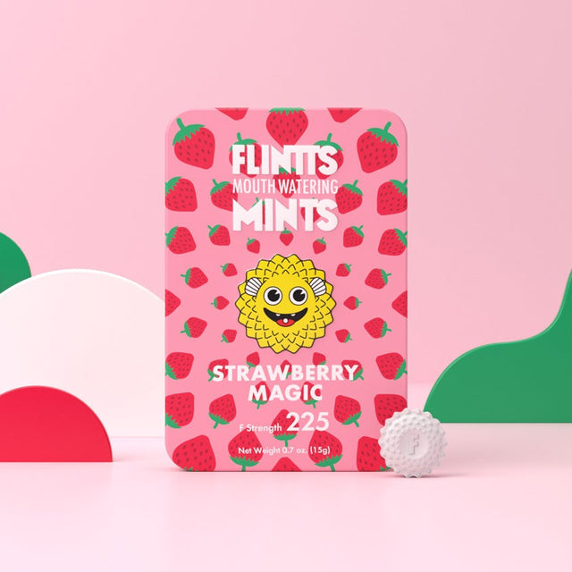 Flintts Mouth Watering Mints Strawberry Magic - F-Strength 225