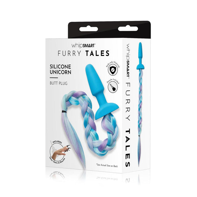 Furry Tales Unicorn Pony Tail Blue