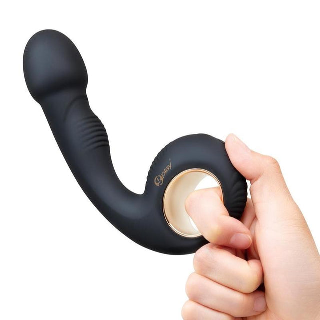G-Play Hand Held Squirt Trainer Dual Vibrator Black