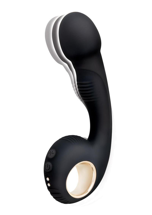 G-Play Hand Held Squirt Trainer Dual Vibrator Black