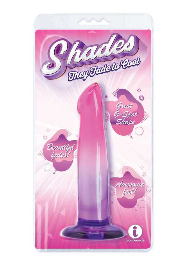 G-Spot Jelly Gradient 6.25" Dildo (Pink & Purple)