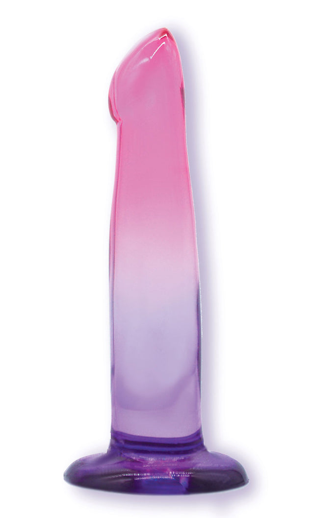 G-Spot Jelly Gradient 6.25" Dildo (Pink & Purple)