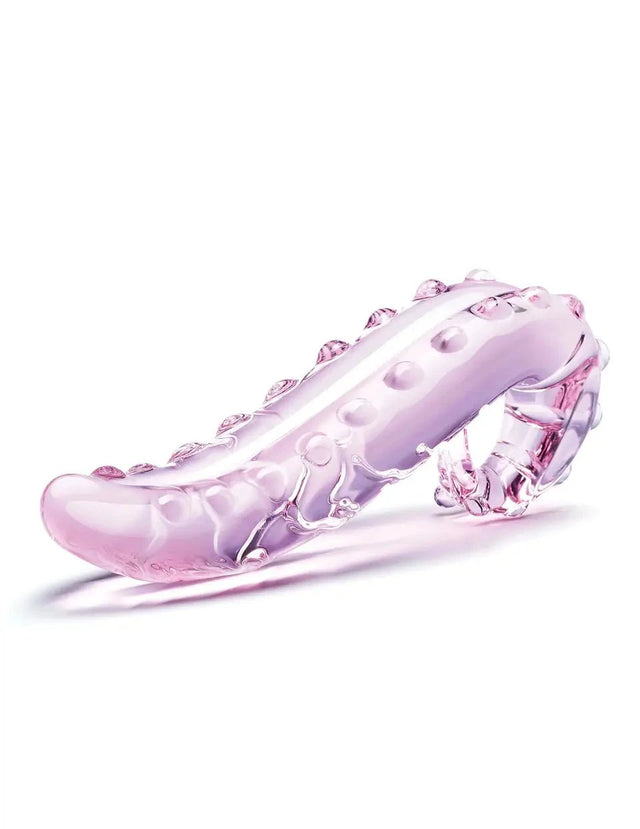 Glas 6 Inch Lick-It Glass Dildo Pink