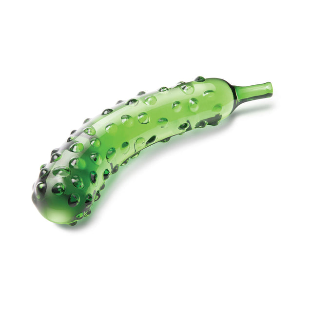 Glas Caressing Cucumber 8.25" Glass Dildo