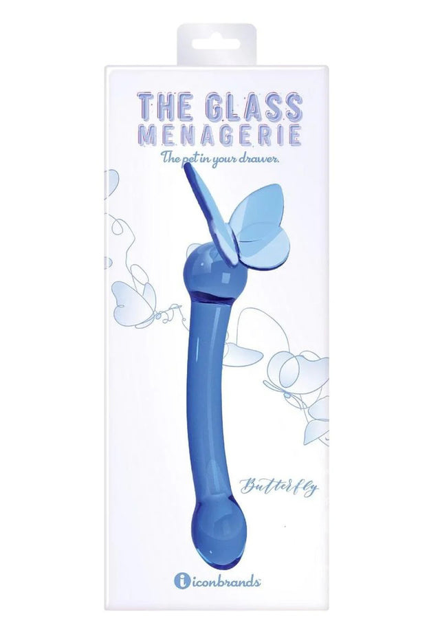 Glass Menagerie Butterfly Glass G-Spot Colbalt