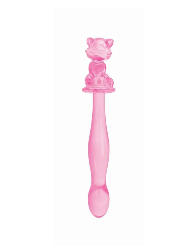 Glass Menagerie Kitty Glass Dildo Pink