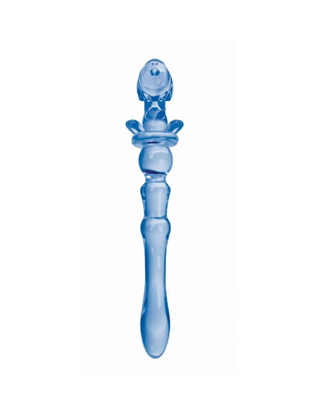 Glass Menagerie Puppy Glass Dildo Blue