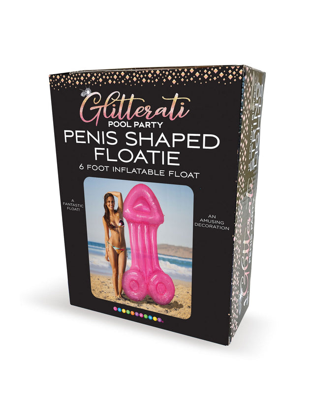 Glitterati Pink Penis Pool Float - 6ft