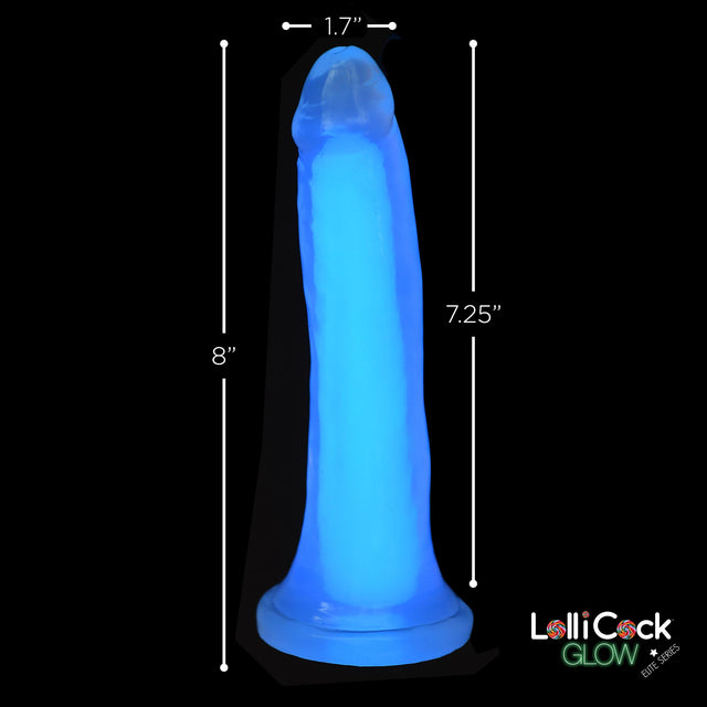 Glow-in-the-dark 7" Silicone Dildo