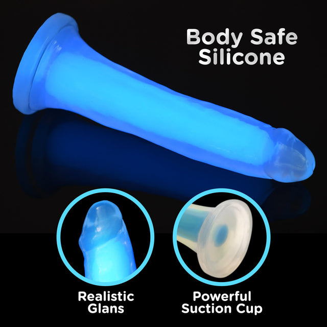 Glow-in-the-dark 7" Silicone Dildo