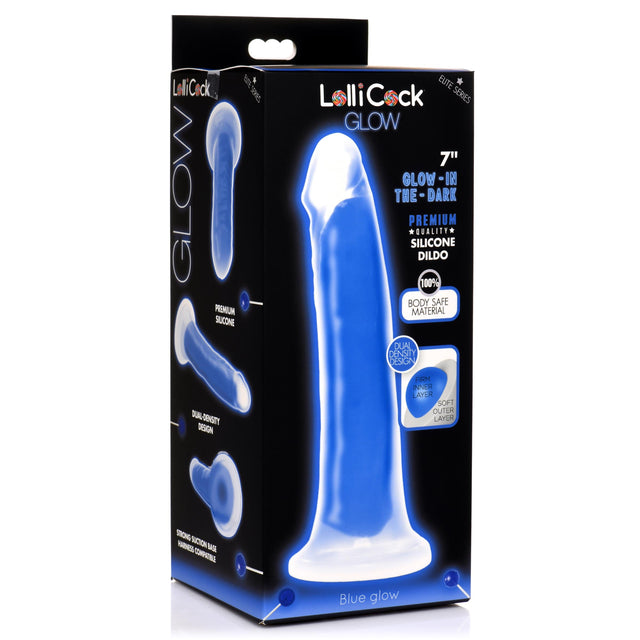 Glow-in-the-dark 7" Silicone Dildo