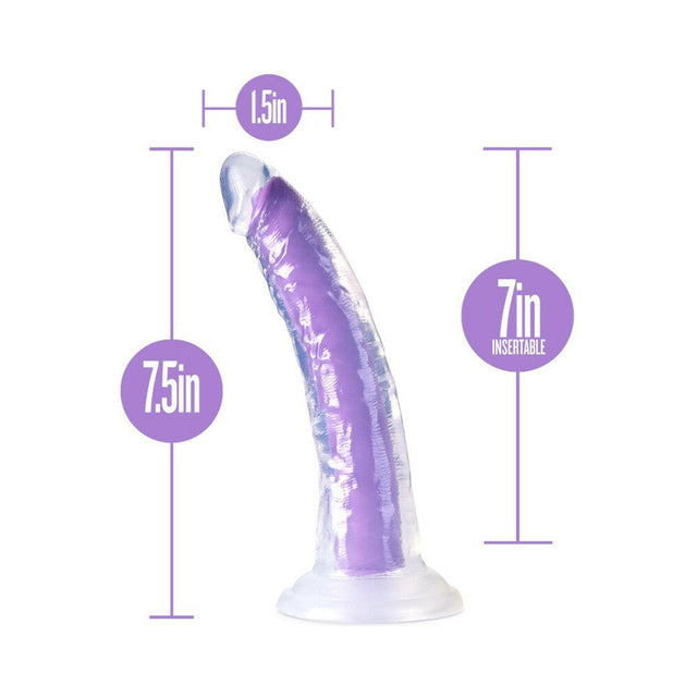 Glow in the Dark Neon Purple Dual Density Dildo