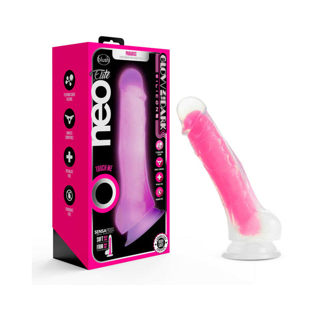 Glow in the Dark Neon Viper Dual Density Dildo