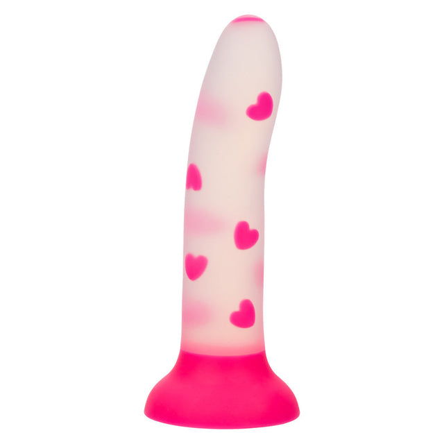 Glow Stick Heart Suction Dildo