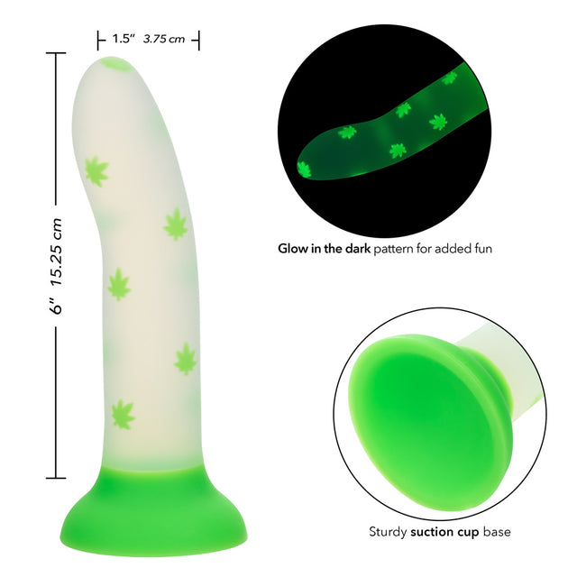 Glow Stick Leaf Suction Dildo