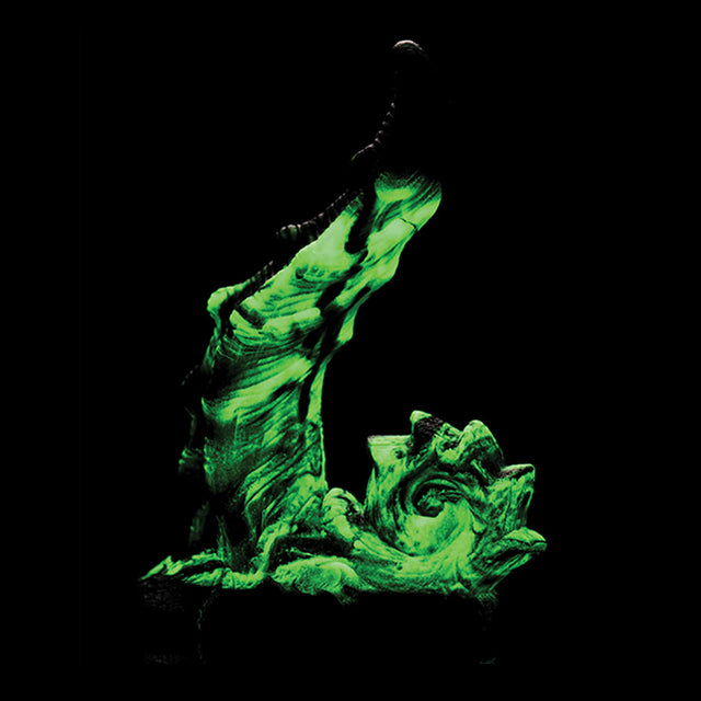 Glowzilla Silicone Dildo Black/Green