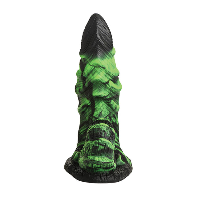 Glowzilla Silicone Dildo Black/Green
