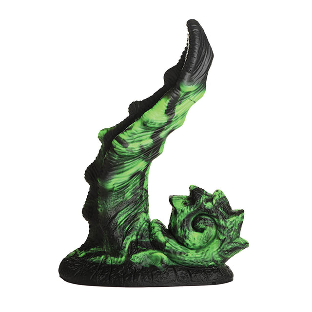 Glowzilla Silicone Dildo Black/Green